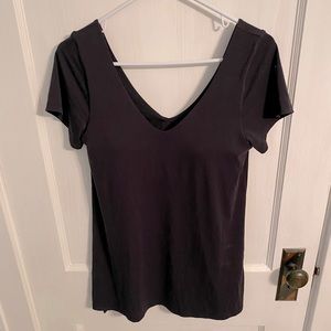 Black Athleta Essence support T-shirt